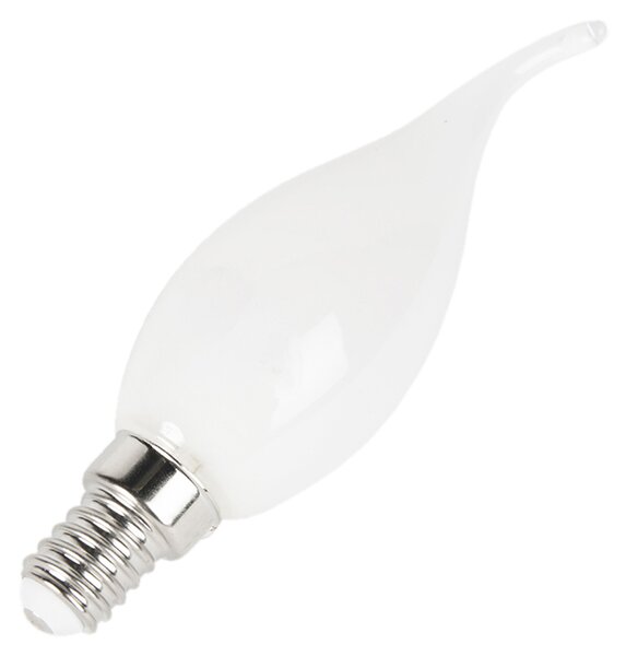 Set od 5 E14 prigušivih LED žarulja s niti u obliku svijeće F35 mat 3W