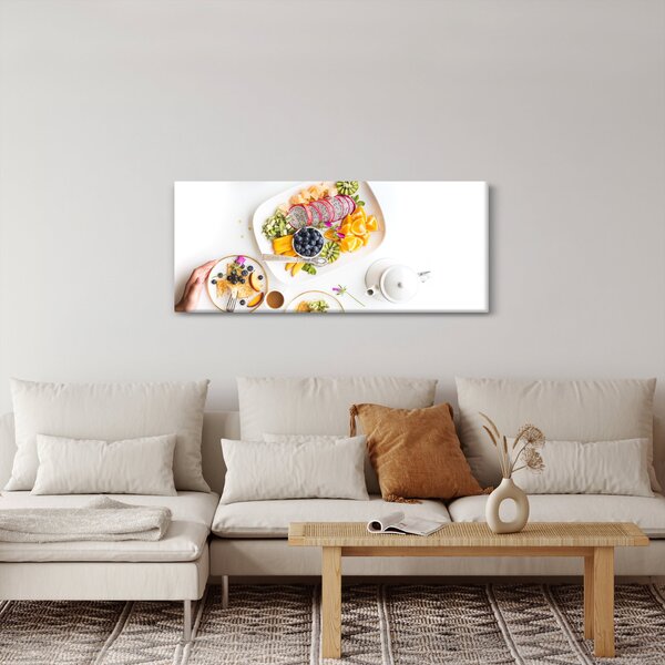 Slika tanjura s voćem na stolu (120x50 cm)