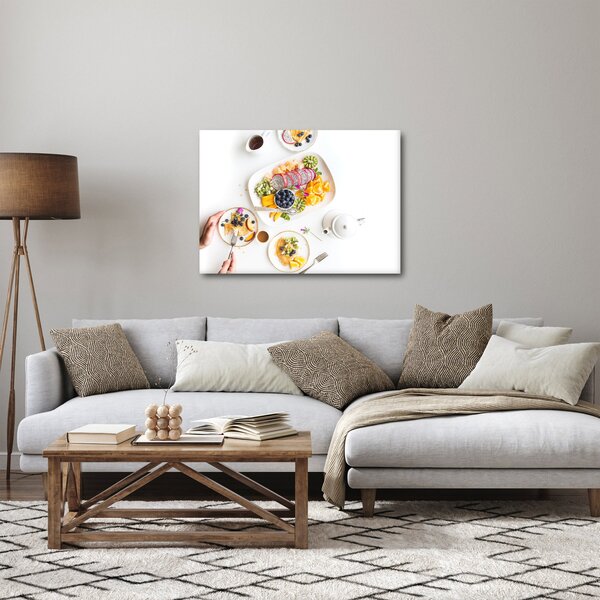 Slika tanjura s voćem na stolu (70x50 cm)