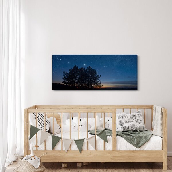 Slika drveća noću (120x50 cm)