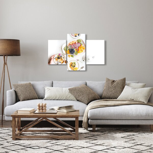 Slika tanjura s voćem na stolu (90x60 cm)