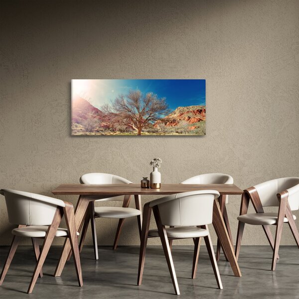 Slika stabla u pustinji (120x50 cm)