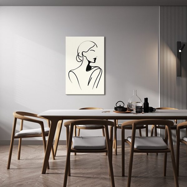 Slika žena u minimalističkim linijama