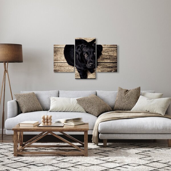Slika crnog psića (90x60 cm)