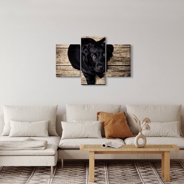 Slika crnog psića (90x60 cm)