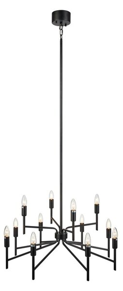 Crna viseća svjetiljka s 12 krakova Markslöjd Regent