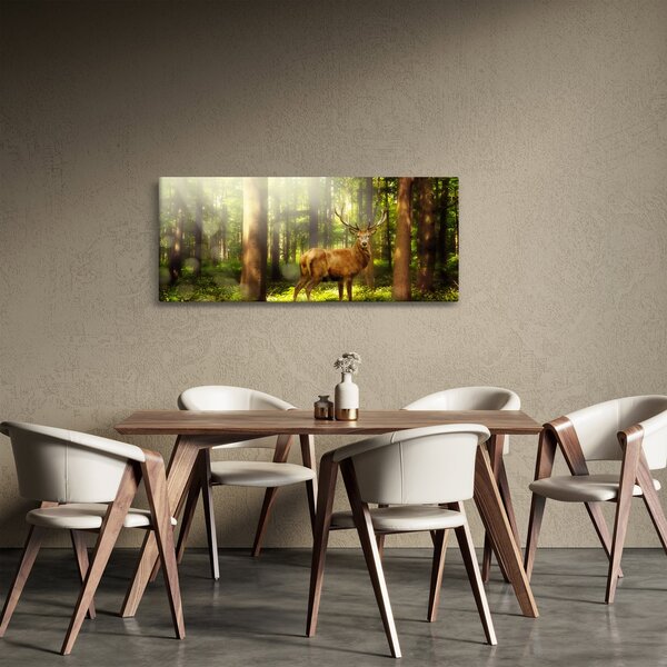 Slika jelena u šumi (120x50 cm)