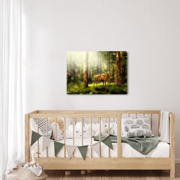 Slika jelena u šumi (70x50 cm)