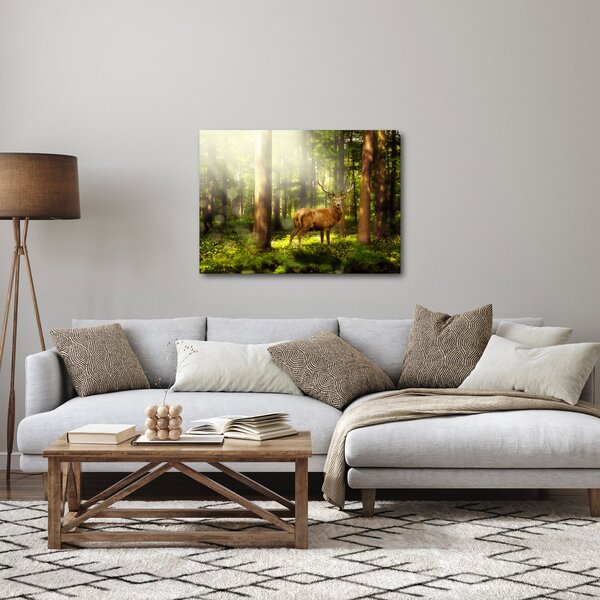 Slika jelena u šumi (70x50 cm)