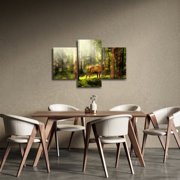 Slika jelena u šumi (90x60 cm)
