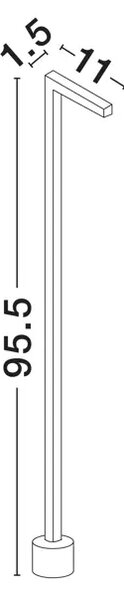 PIPE STAJAĆA SVJETILJKA SMEĐA LED 5 Watt 220-240Volt 188lm 3000K IP65 NL9060262