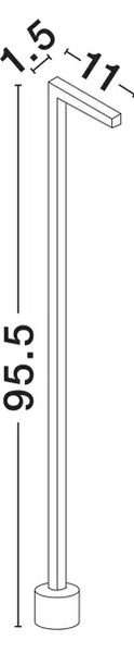 PIPE STAJAĆA SVJETILJKA CRNA LED 5 Watt 220-240Volt 188lm 3000K IP65 NL9060261