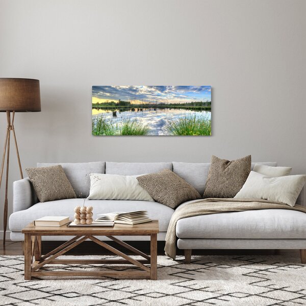 Slika jezera s trskom (120x50 cm)
