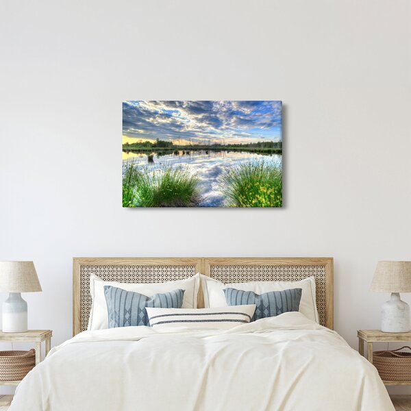 Slika jezera s trskom (90x60 cm)
