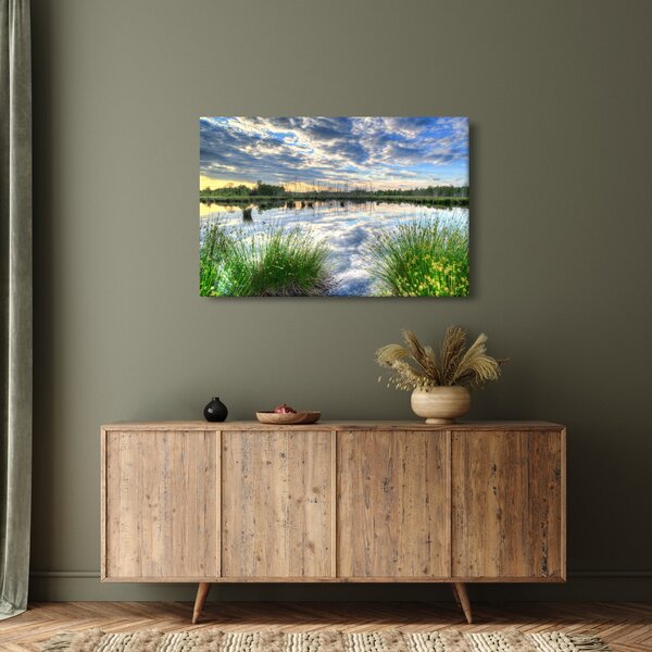 Slika jezera s trskom (90x60 cm)