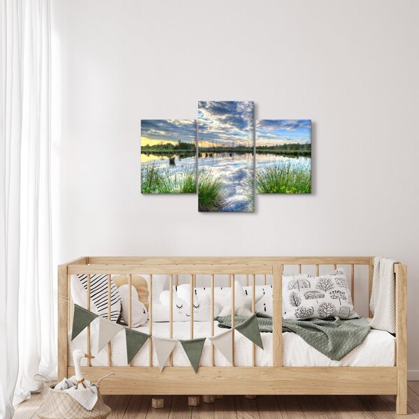Slika jezera s trskom (90x60 cm)