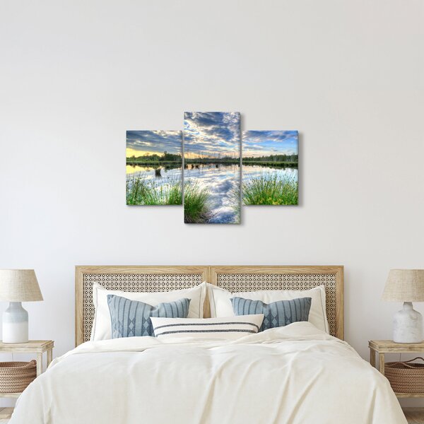 Slika jezera s trskom (90x60 cm)