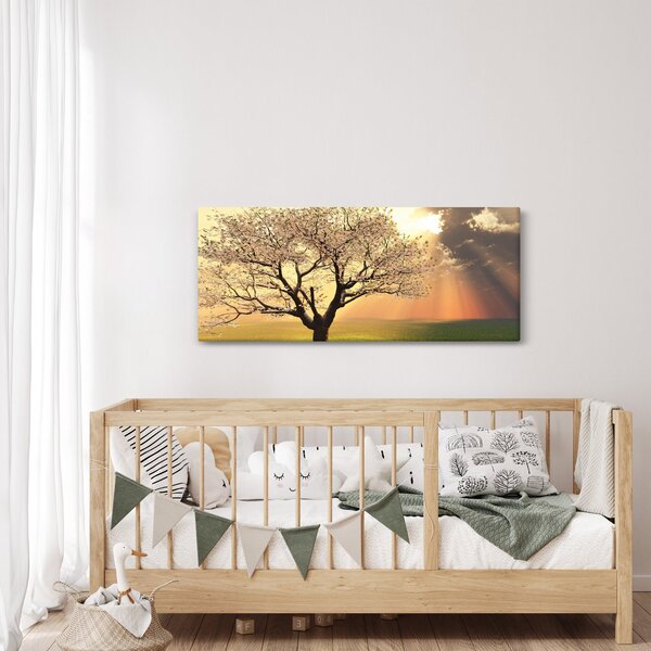 Slika stabla na livadi (120x50 cm)