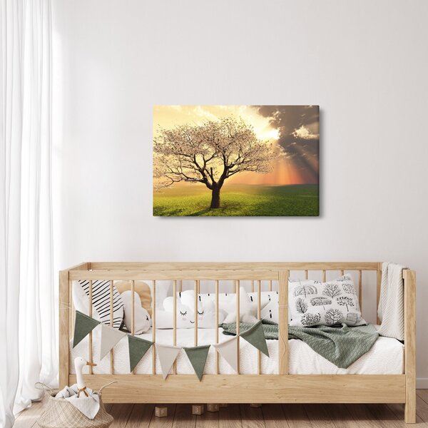 Slika stabla na livadi (90x60 cm)