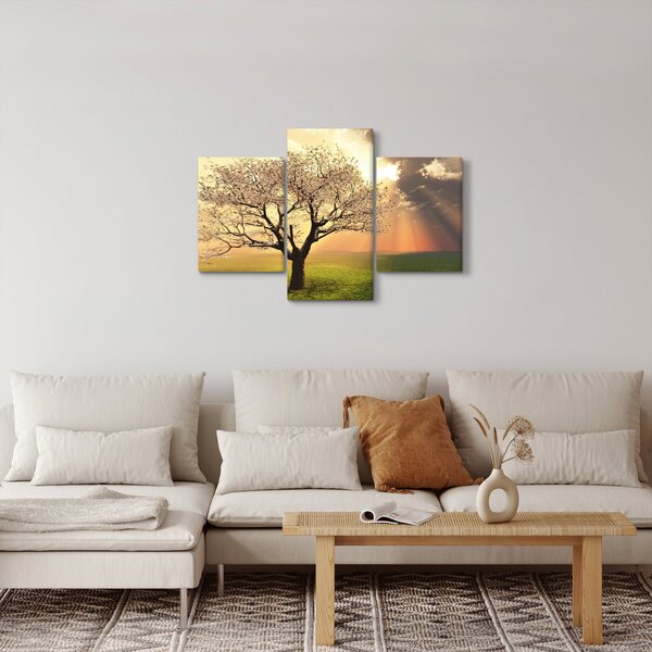 Slika stabla na livadi (90x60 cm)