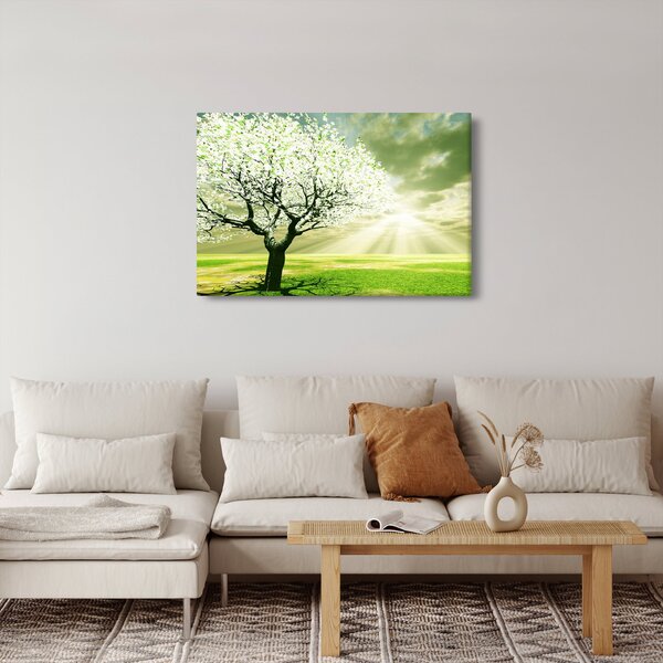 Slika stabla na livadi (90x60 cm)