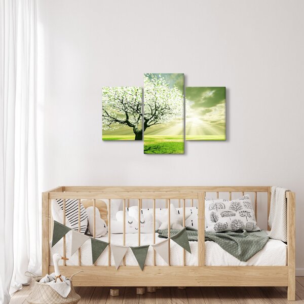 Slika stabla na livadi (90x60 cm)