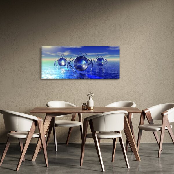 Slika apstrakcije - voda (120x50 cm)