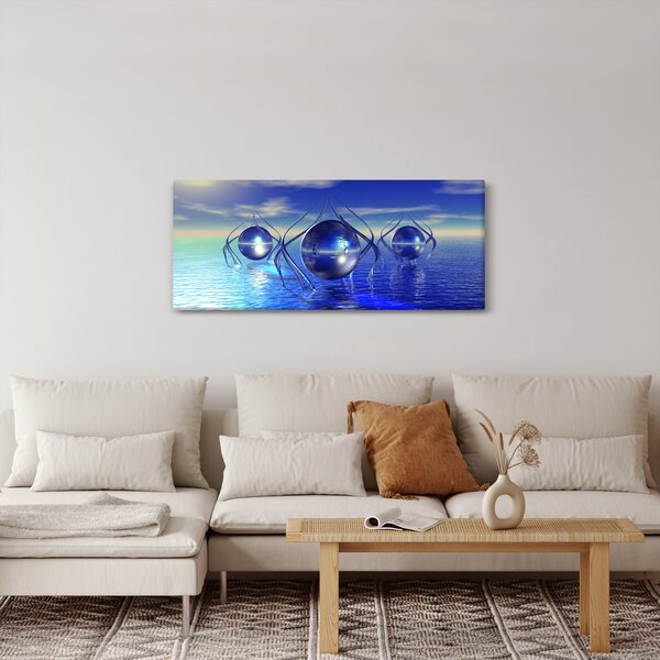 Slika apstrakcije - voda (120x50 cm)