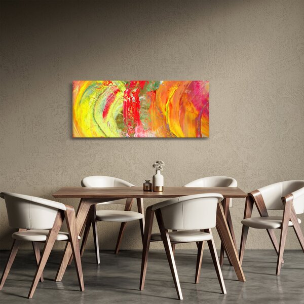 Slika apstrakcije - slikanje (120x50 cm)
