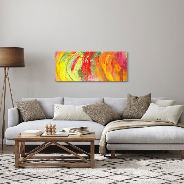 Slika apstrakcije - slikanje (120x50 cm)
