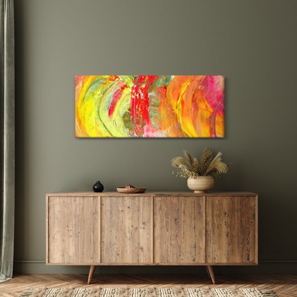 Slika apstrakcije - slikanje (120x50 cm)