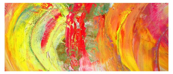 Slika apstrakcije - slikanje (120x50 cm)