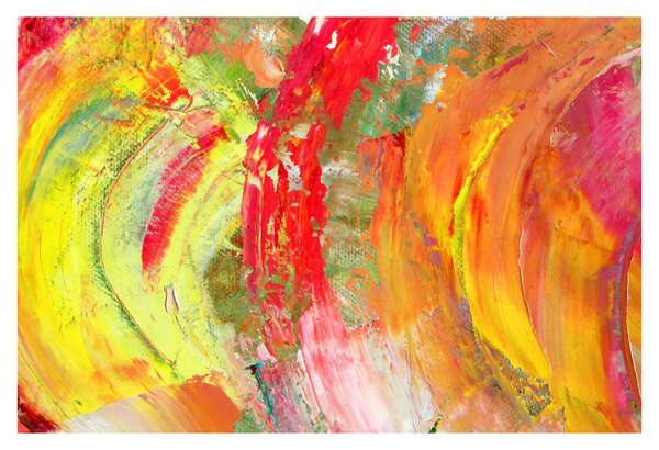 Slika apstrakcije - slikanje (90x60 cm)