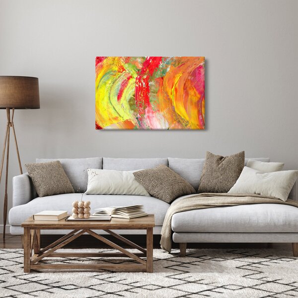 Slika apstrakcije - slikanje (90x60 cm)
