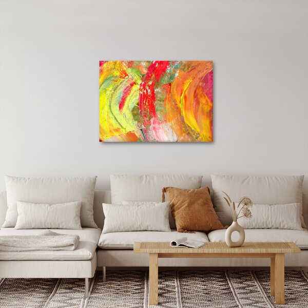 Slika apstrakcije - slikanje (70x50 cm)