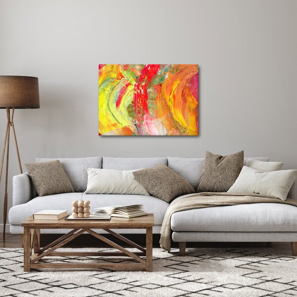 Slika apstrakcije - slikanje (70x50 cm)