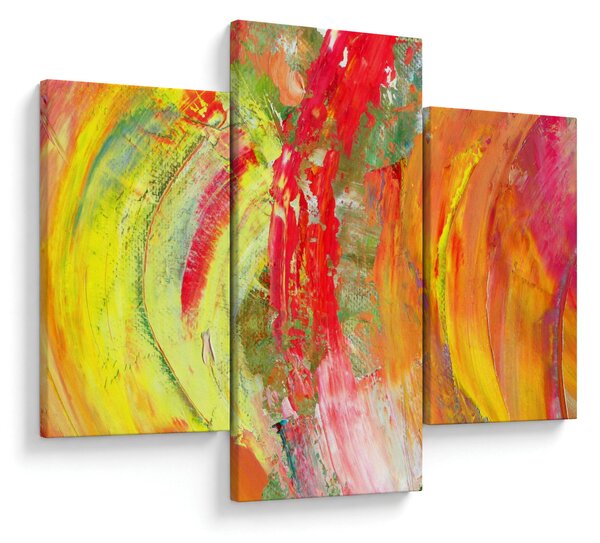 Slika apstrakcije - slikanje (90x60 cm)