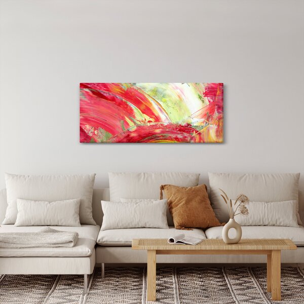 Slika apstrakcije - slikanje (120x50 cm)