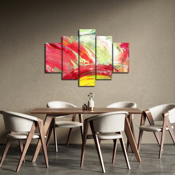 Slika apstrakcije - slikanje (150x105 cm)