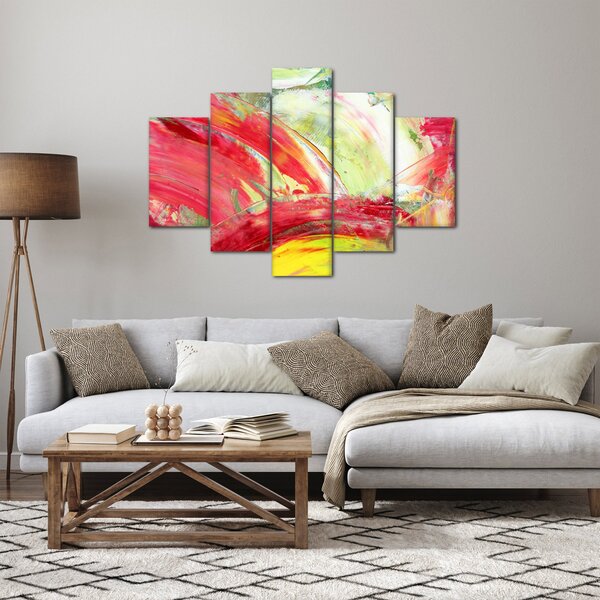 Slika apstrakcije - slikanje (150x105 cm)