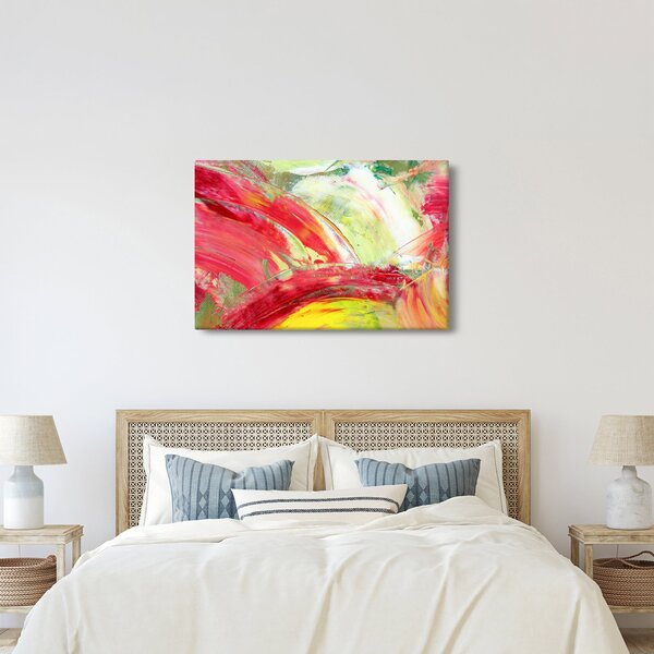 Slika apstrakcije - slikanje (90x60 cm)