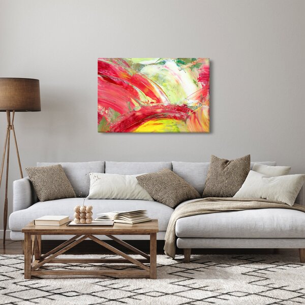Slika apstrakcije - slikanje (90x60 cm)