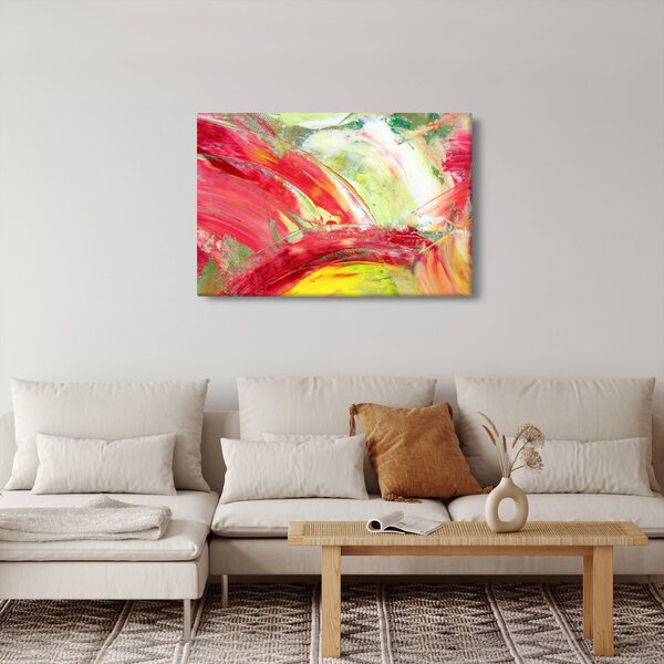 Slika apstrakcije - slikanje (90x60 cm)