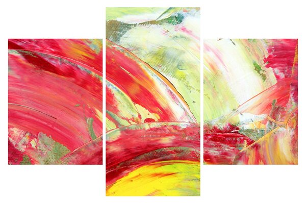Slika apstrakcije - slikanje (90x60 cm)