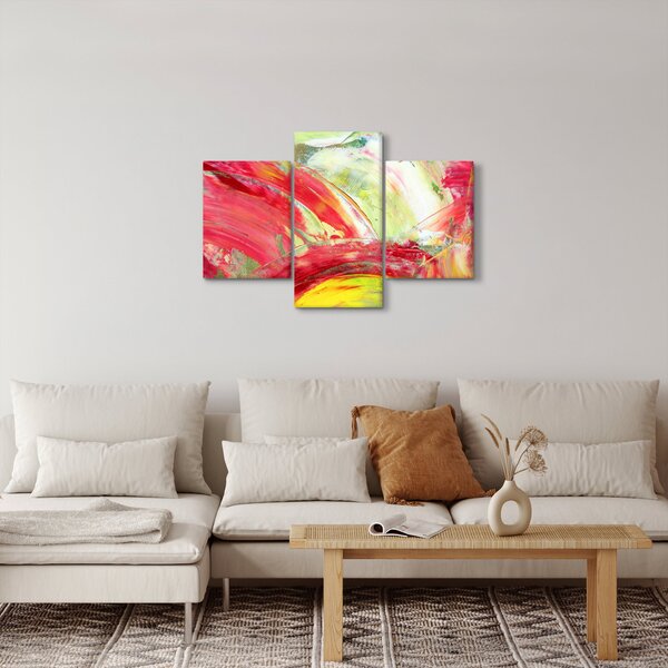 Slika apstrakcije - slikanje (90x60 cm)