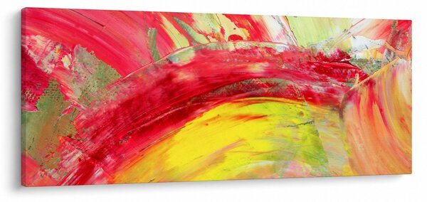 Slika apstrakcije - slikanje (120x50 cm)