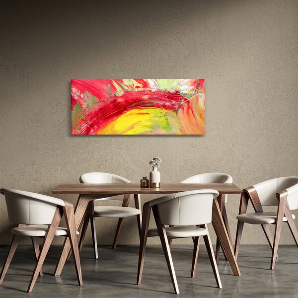 Slika apstrakcije - slikanje (120x50 cm)