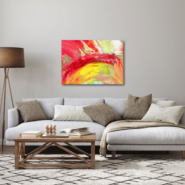 Slika apstrakcije - slikanje (70x50 cm)