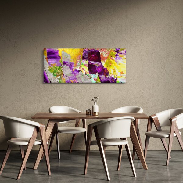 Slika apstrakcije - slikanje (120x50 cm)