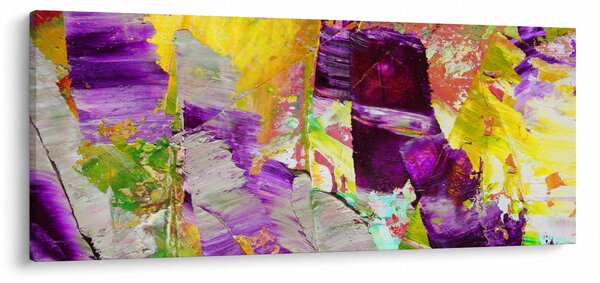 Slika apstrakcije - slikanje (120x50 cm)